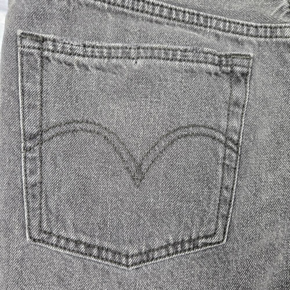 Iconic Women's Levi Premium 501 Black Denim Cutoff Shorts Faded Distressed sz 30 - Picture 13 of 16